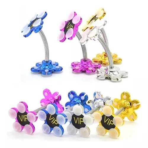 SOPORTE PARA CELULAR CON CHUPAS BASE FIJA CON LOGOTIPO VIP