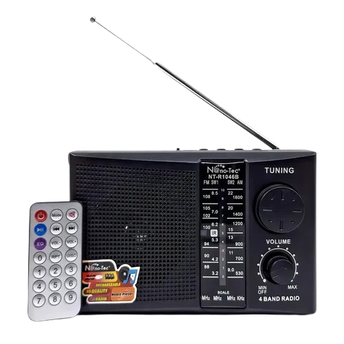 Bafle Nano-Tec NT-R1260 recargable con USB/FM/AM/BT/SD