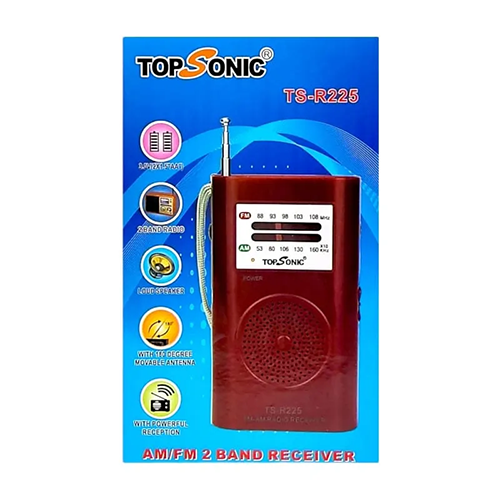 RADIO FM/AM DE PILAS TOPSONIC REF: TS-R225
