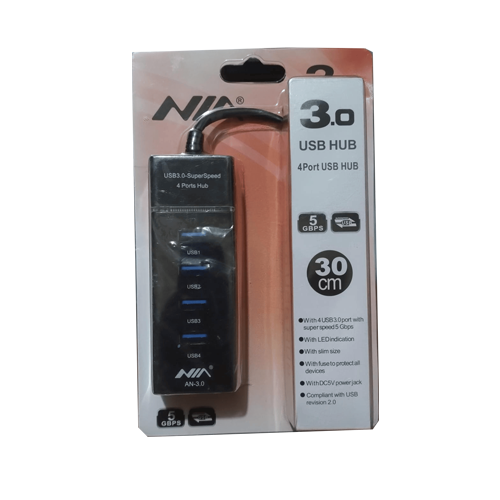 MULTIPUERTOS NIA USB 3.0 DE 4 PUERTOS USB