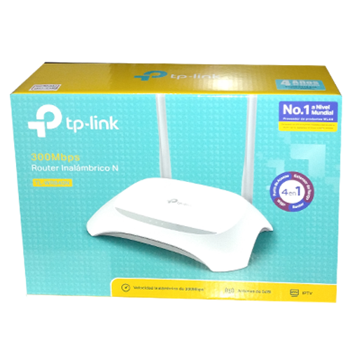 ROUTER INALAMBRICO Y ALAMBRICO TP-LINK en VELOCIDAD de 300Mbps 4 EN 1 REF: TL-WR840N