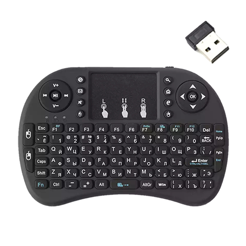 MINI TECLADO INALAMBRICO CON TOUCH PANEL INTEGRADO