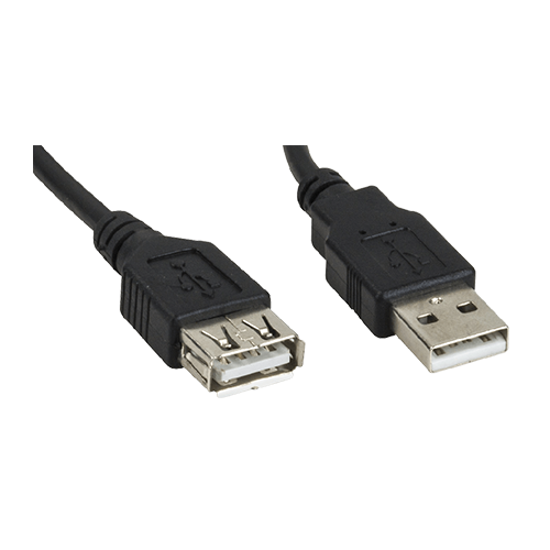 CABLE USB MACHO A USB HEMBRA