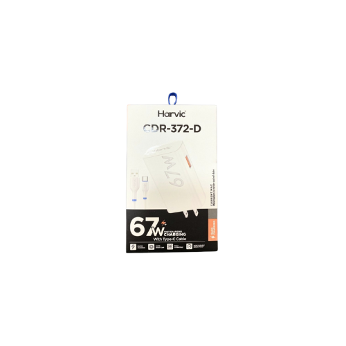 CARGADOR HARVIC TIPO V8 DE 67 WATTS CARGA RAPIDA