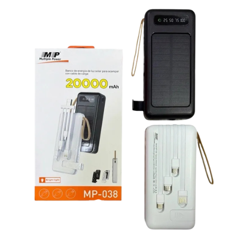 POWERBANK MULTIPLE POWER (MP) REF: MP-038 DE 20000 mAh con celda solar