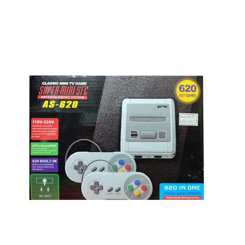 CONSOLA DE JUEGOS SUPER MINI SFC REF: AS-620 TRAE 620 JUEGOS